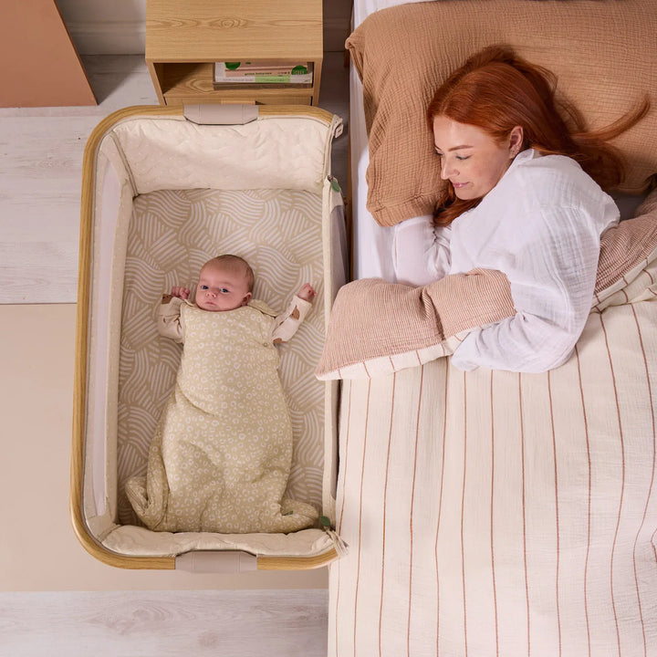 Tutti Bambini CoZee Air 2 Bedside Crib - Toasted Oak / Sand – UK Baby ...