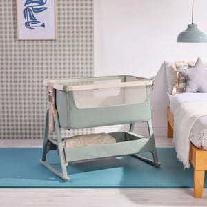Tutti Bambini Bedside Crib Tutti Bambini CoZee Air 2 Bedside Crib - Whitewash / Kelp