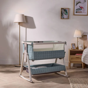 Tutti Bambini Bedside Crib Tutti Bambini Cozee Sense Bedside Crib - Whitewash / Kelp