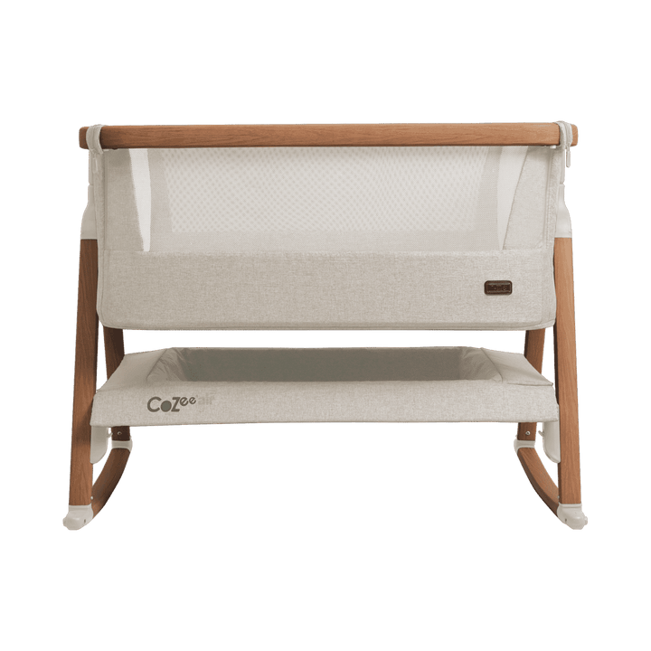 Tutti Bambini Bedside Cribs Tutti Bambini CoZee Air Bedside Crib - Scandinavian Walnut/Ecru