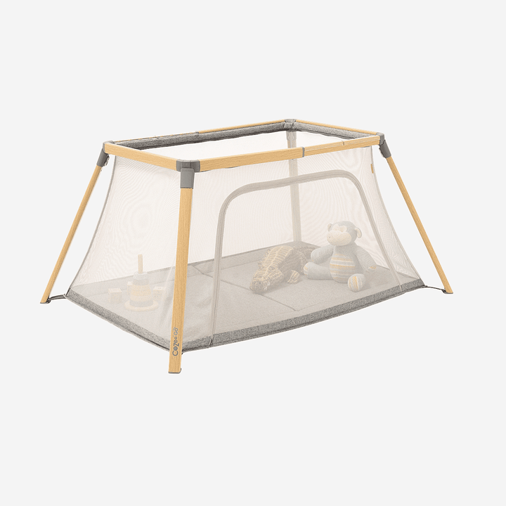 Tutti Bambini bedside Tutti Bambini CoZee Go 3-in-1 Bassinet, Travel Cot & Playpen - Oak/Charcoal