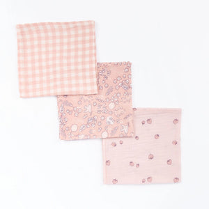 Tutti Bambini Blankets Tutti Bambini Muslin 3pk Swaddles Large - Tiny Tails