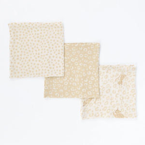 Tutti Bambini Blankets Tutti Bambini Muslin Squares 3pk - Love Cats