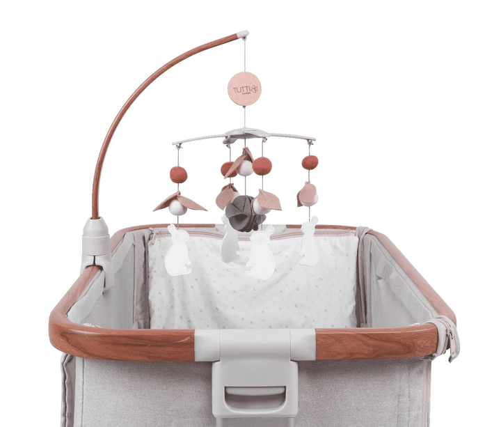 Tutti Bambini Cot Mobiles Tutti Bambini CoZee 2 in 1 Crib/Cot Mobile - Scandinavian Walnut/Cocoon