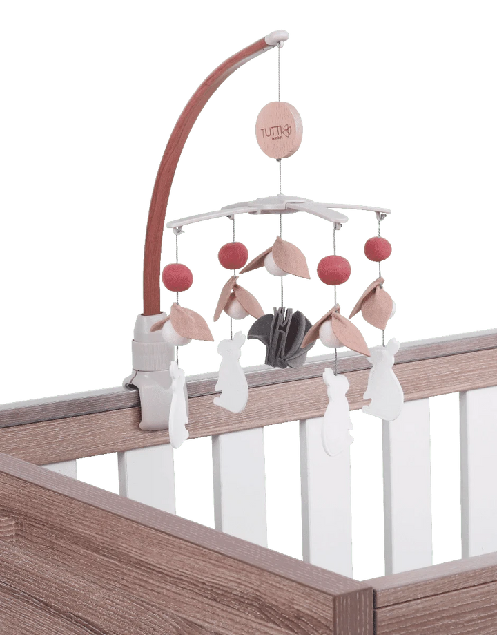 Tutti Bambini Cot Mobiles Tutti Bambini CoZee 2 in 1 Crib/Cot Mobile - Scandinavian Walnut/Cocoon
