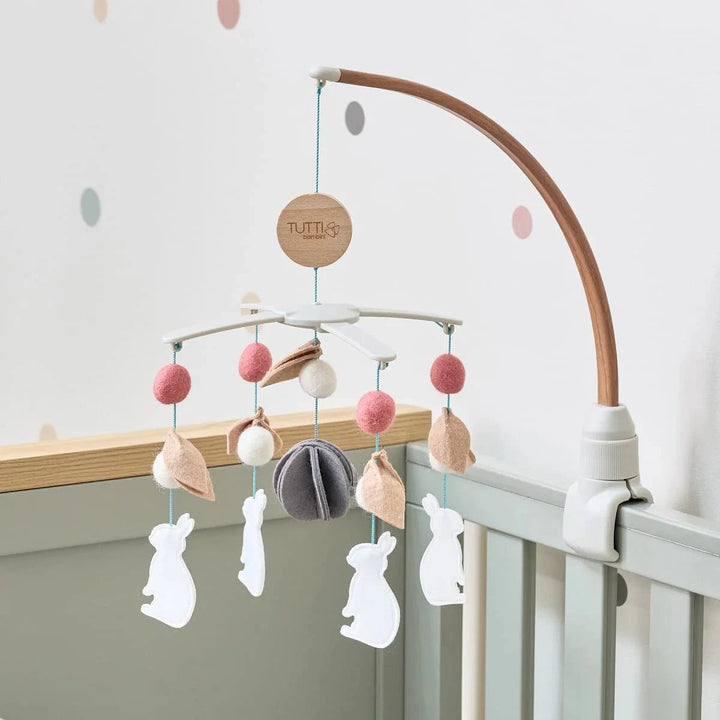 Tutti Bambini Cot Mobiles Tutti Bambini CoZee 2 in 1 Crib/Cot Mobile - Scandinavian Walnut/Cocoon