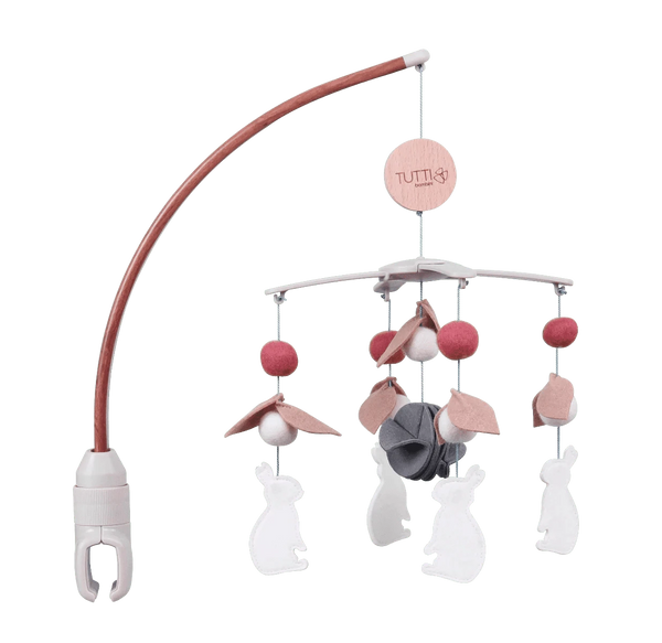 Tutti Bambini Cot Mobiles Tutti Bambini CoZee 2 in 1 Crib/Cot Mobile - Scandinavian Walnut/Cocoon