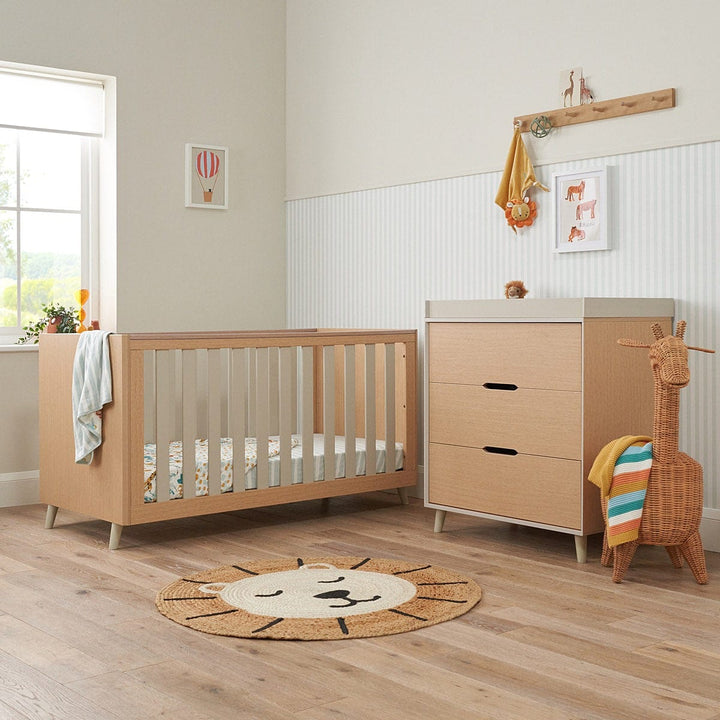 Tutti Bambini Furniture Sets Tutti Bambini Fika 2pc Room Set - Light Oak/White Sand