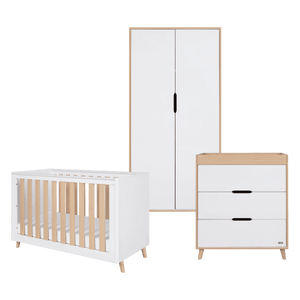 Tutti Bambini Furniture Sets Tutti Bambini Fika Mini 3pc Room Set - White/Light Oak