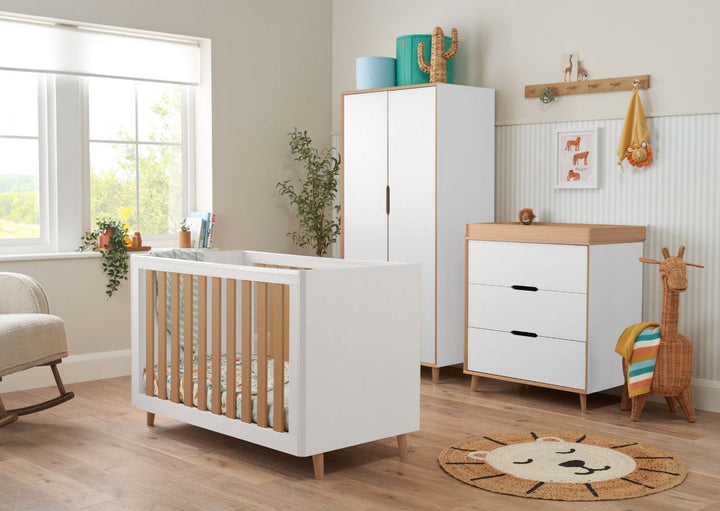 Tutti Bambini Furniture Sets Tutti Bambini Fika Mini 3pc Room Set - White/Light Oak