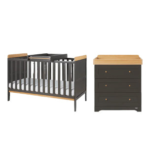 Tutti Bambini Furniture Sets Tutti Bambini Rio 2 Piece Room Set - Honey Oak & Slate Grey