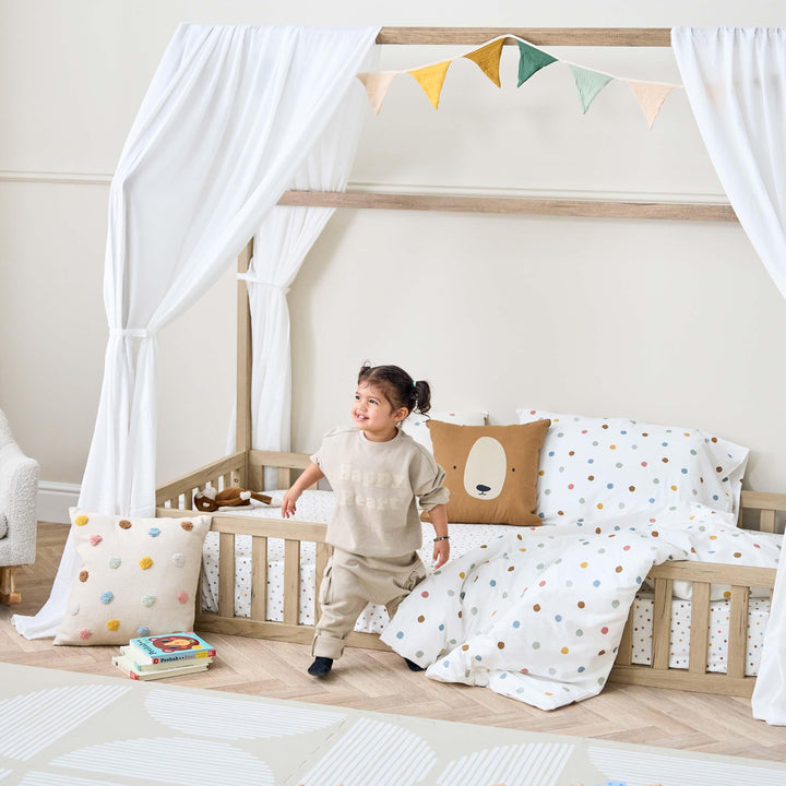 Tutti Bambini Nursery Furniture Tutti Bambini Casa Grande Montessori Toddler Floor Bed (90 x 200cm) - Harvest Oak