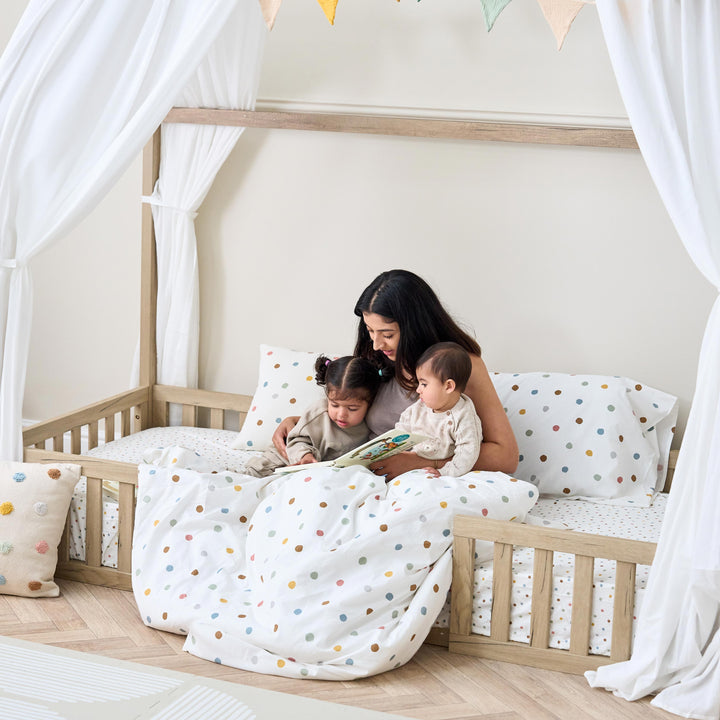 Tutti Bambini Nursery Furniture Tutti Bambini Casa Grande Montessori Toddler Floor Bed (90 x 200cm) - Harvest Oak