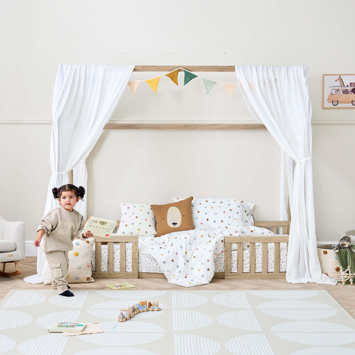 Tutti Bambini Nursery Furniture Tutti Bambini Casa Grande Montessori Toddler Floor Bed (90 x 200cm) - Harvest Oak