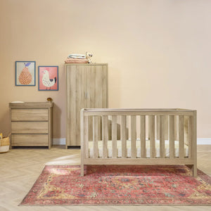 Tutti Bambini Nursery Furniture Tutti Bambini Modena 4 Piece Room Set (Cot Bed, Changer, Wardrobe) Oak