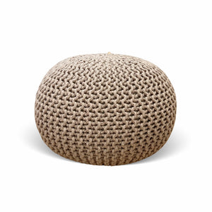 Tutti Bambini Nursing Chairs Tutti Bambini Knitted Pouffe - Stone (Natural)