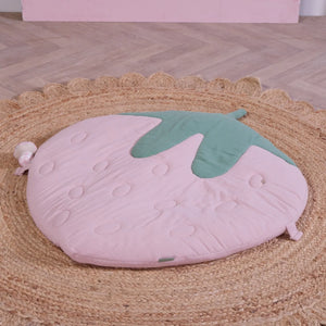 Tutti Bambini Playmats Tutti Bambini Soft Muslin Padded Playmat - Strawberry