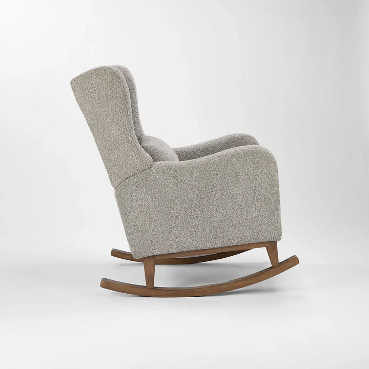 Tutti Bambini Harper Wingback Rocking Chair & Footstool - Cloud Grey ...