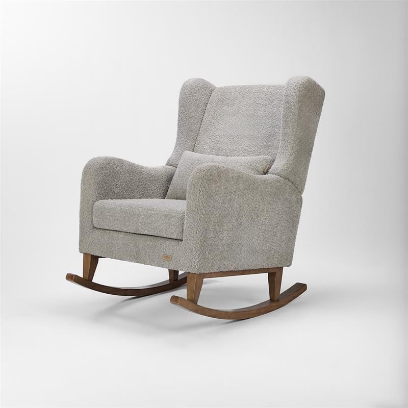 Tutti Bambini Harper Wingback Rocking Chair & Footstool - Cloud Grey ...