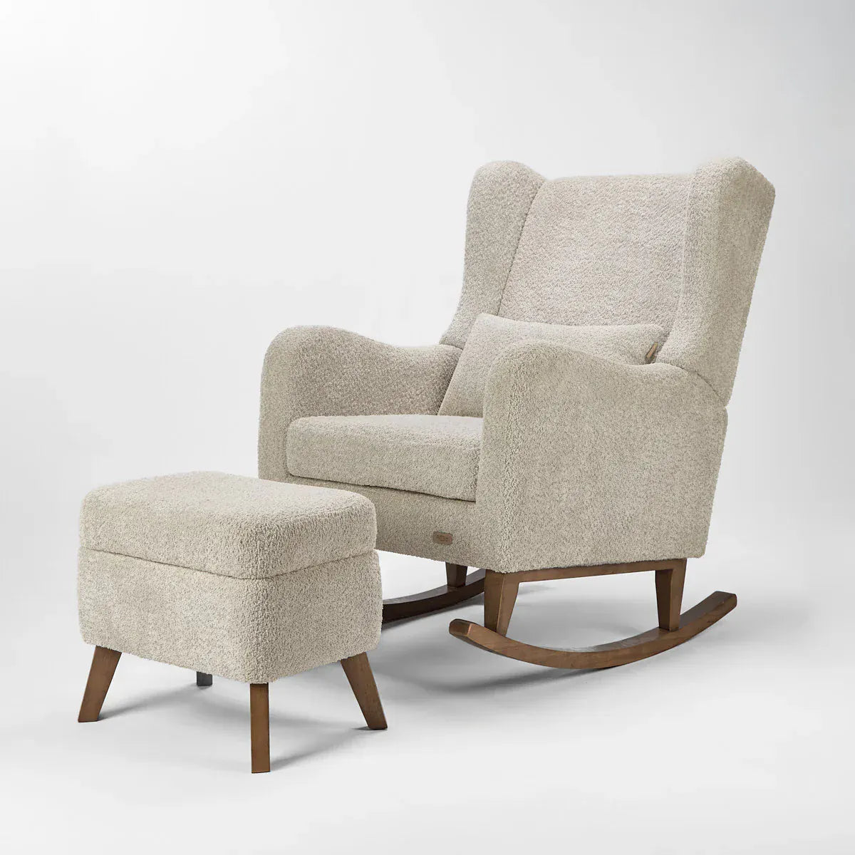 Tutti Bambini Harper Wingback Rocking Chair & Footstool - Teddy Mushro ...