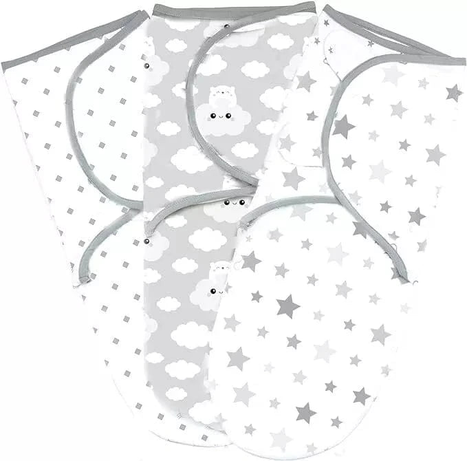 UK Baby Centre Blankets Baby Swaddle Blanket (Pack of 3) 0-3 Months, Newborn