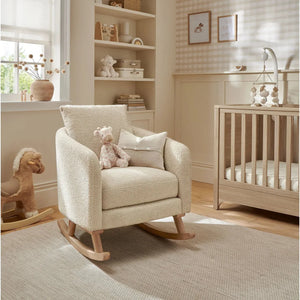UK Baby Centre Mamas and Papas Alma Nursing Chair - Off White Boucle Weave