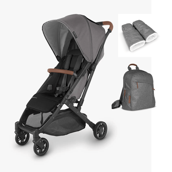 UPPAbaby Pushchairs UPPAbaby Minu V2 Stroller with Backpack & Handmuff - Greyson