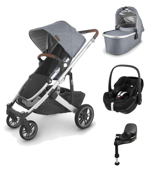 UPPAbaby Travel Systems UPPAbaby Cruz V2 with Pebble 360 PRO Car Seat and Base - Gregory