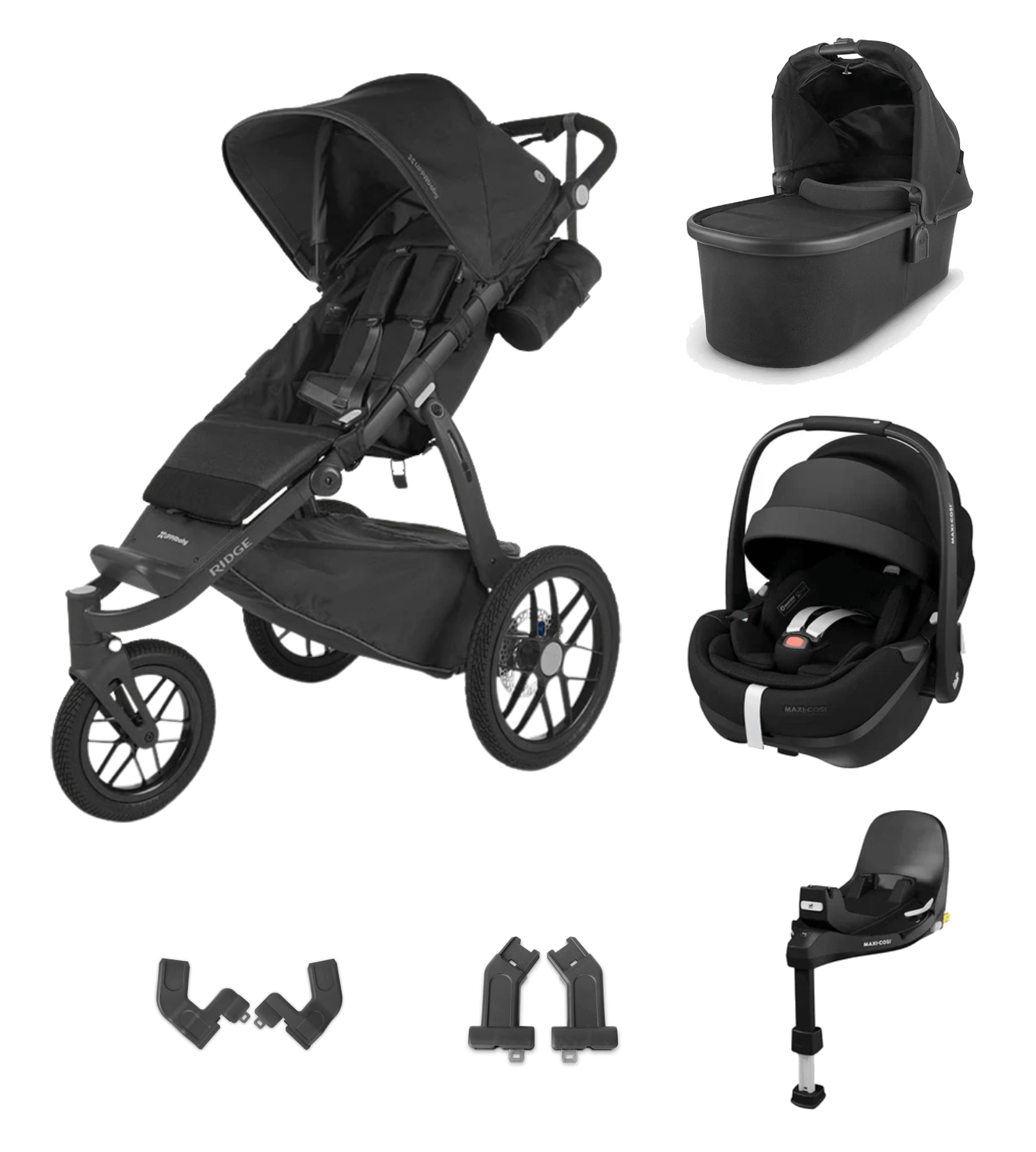 UPPAbaby Ridge All Terrain With Pebble 360 PRO2 Car Seat And Base Ja UPPAbaby Ridge All Terrain With Pebble 360 PRO2 Car Seat And Base Ja