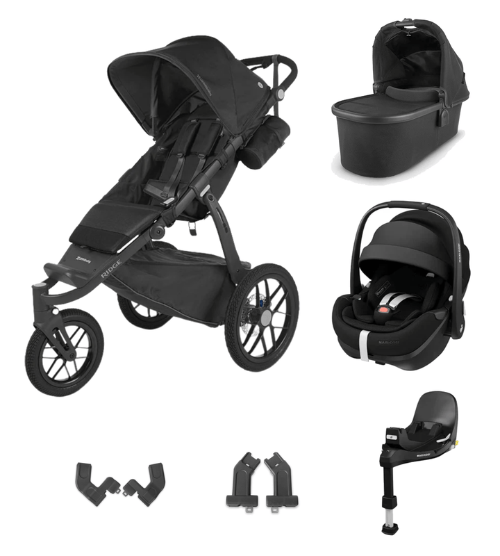 UPPAbaby Travel Systems UPPAbaby Ridge All-Terrain with Pebble 360 PRO2 Car Seat and Base - Jake