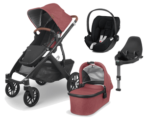 UPPAbaby Travel Systems UPPAbaby Vista V2 with Cloud Z2 Car Seat and Base - Lucy