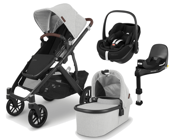 UPPAbaby Travel Systems UPPAbaby Vista V2 with Pebble 360 PRO Car Seat and Base - Anthony / Deep Black