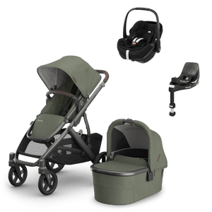 UPPAbaby Travel Systems UPPAbaby Vista V3 (Pebble 360 PRO2, Non-Slide) Travel System - Evelyn