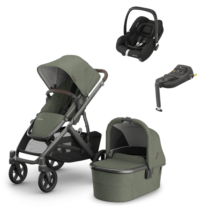 UPPAbaby Travel Systems UPPAbaby Vista V3 Pushchair with Cabriofix & Base - Evelyn