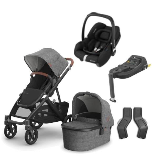 UPPAbaby Travel Systems UPPAbaby Vista V3 Pushchair with Cabriofix & Base - Greyson