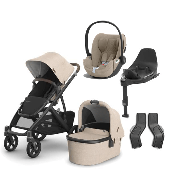 uppababy beige UPPAbaby Vista V3 Pushchair with Cloud T & Base
