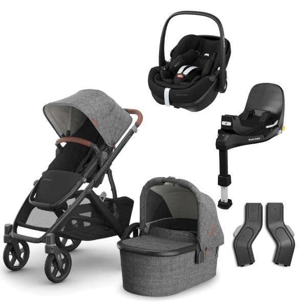 UPPAbaby Travel Systems UPPAbaby Vista V3 Pushchair with Pebble 360 PRO & Base - Greyson