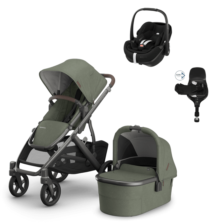 UPPAbaby Travel Systems UPPAbaby Vista V3 Pushchair with Pebble 360 PRO2 & Base - Evelyn