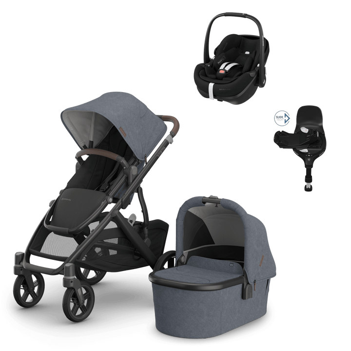 UPPAbaby Travel Systems UPPAbaby Vista V3 Pushchair with Pebble 360 PRO2 & Base - Julian