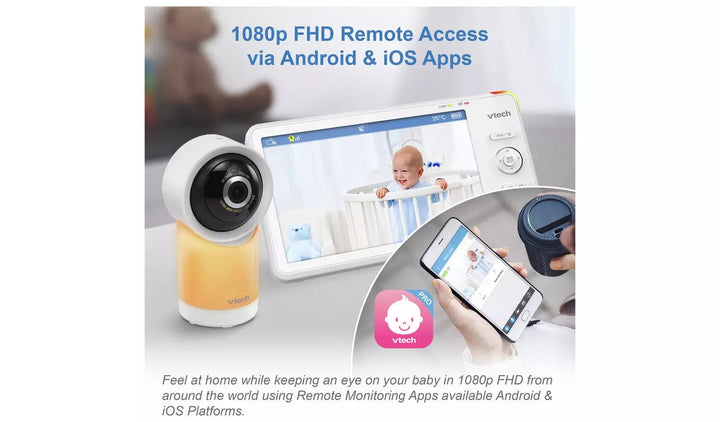 V-tech Baby Monitor V-tech 7 Inch Smart WiFi Video Monitor (RM7766HD)