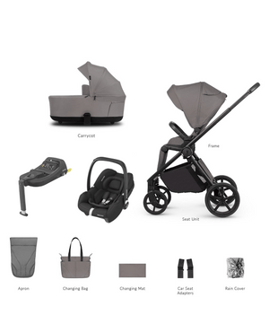 Venicci Prams & Pushchairs Venicci Claro 2 4in1 (CabrioFix i-Size) Travel System - Fog