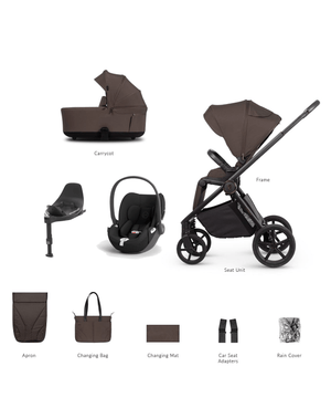 Venicci Prams & Pushchairs Venicci Claro 2 4in1 (Cloud T) Travel System - Chocolate