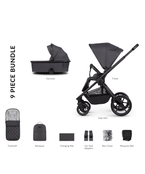 Venicci prams & pushchairs Venicci Tinum Edge 2in1 Pram - Charcoal