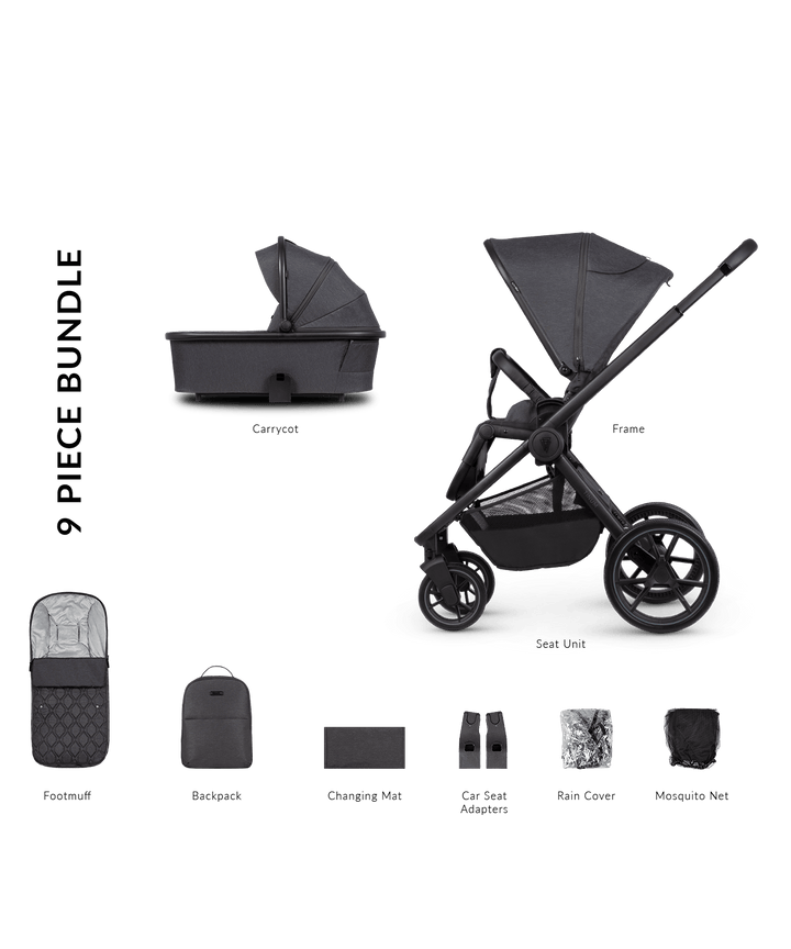 Venicci prams & pushchairs Venicci Tinum Edge 2in1 Pram - Charcoal