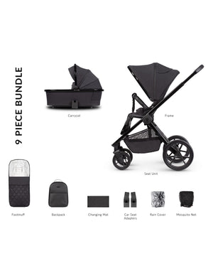 Venicci prams & pushchairs Venicci Tinum Edge 2in1 Pram - Special Edition, Raven