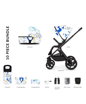 Venicci Prams & Pushchairs Venicci Upline 2, 2in1 Pushchair - Special Edition, Draft White