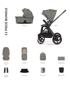 Venicci Prams & Pushchairs Venicci Upline 3, 2in1 Pushchair - Aloe