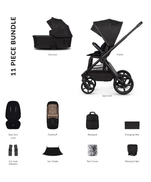Venicci Prams & Pushchairs Venicci Upline 3, 2in1 Pushchair - Onyx