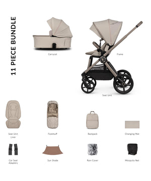 Venicci Prams & Pushchairs Venicci Upline 3, 2in1 Pushchair - Pebble