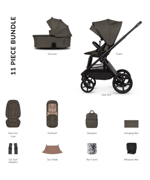 Venicci Prams & Pushchairs Venicci Upline 3, 2in1 Pushchair - Truffle [In-store Only]
